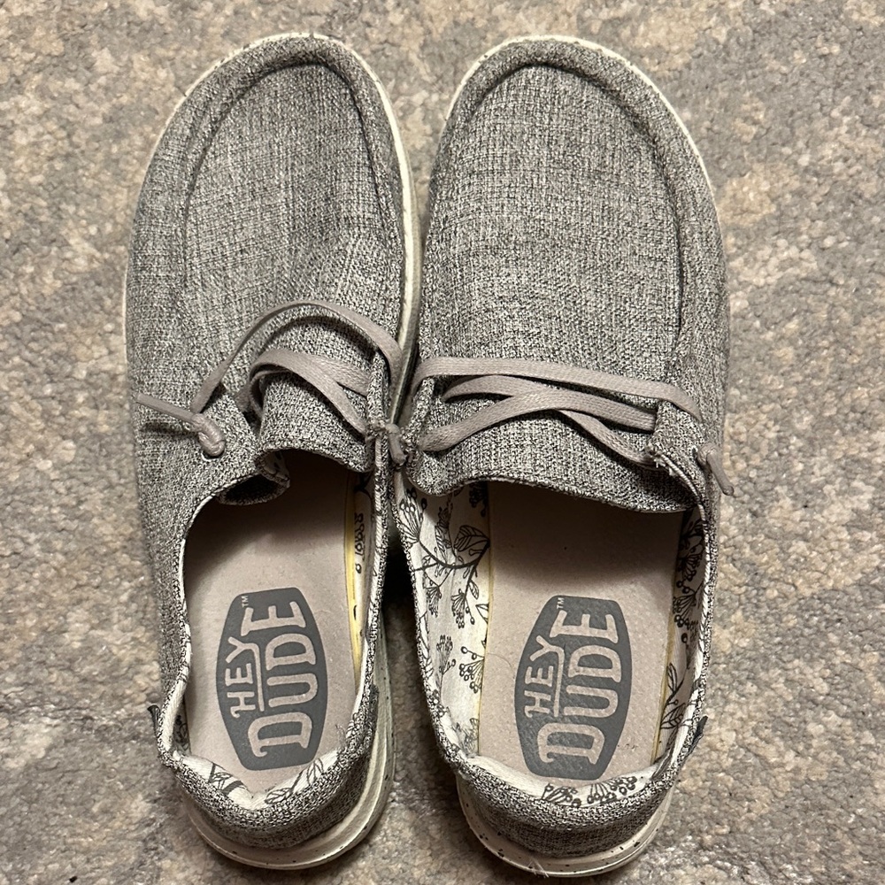 Hey Dude Textured Gray Loafers